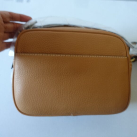 J. Crew Signet Crossbody camera Leather Bag Purse in Italian Leather brown - Picture 9 of 15